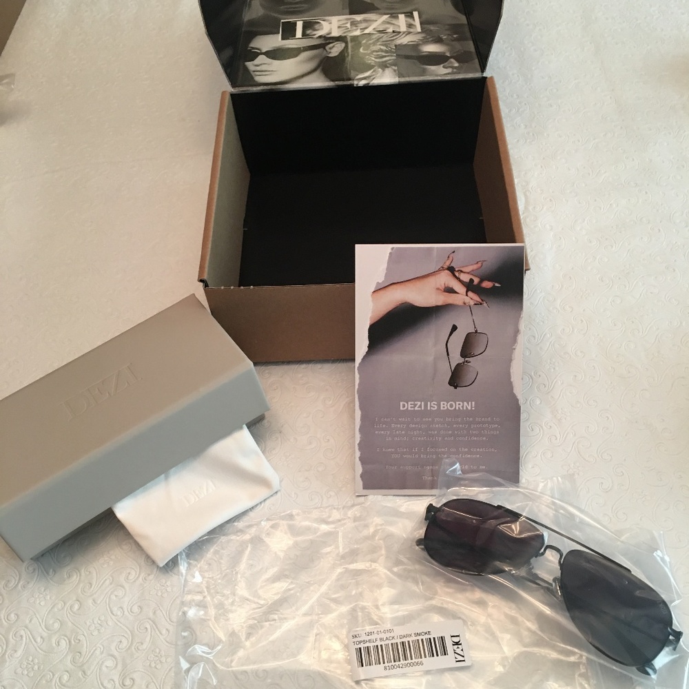 DEZI sunglasses Topshelf (new) Black/Dark Smoke